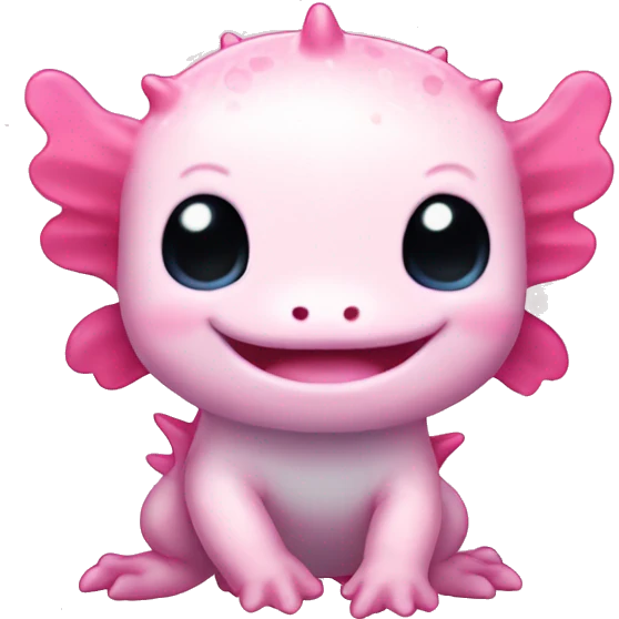 pink cute axolotl stitch sanrio emoji