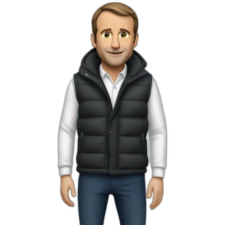 macron en gilet jeaune emoji