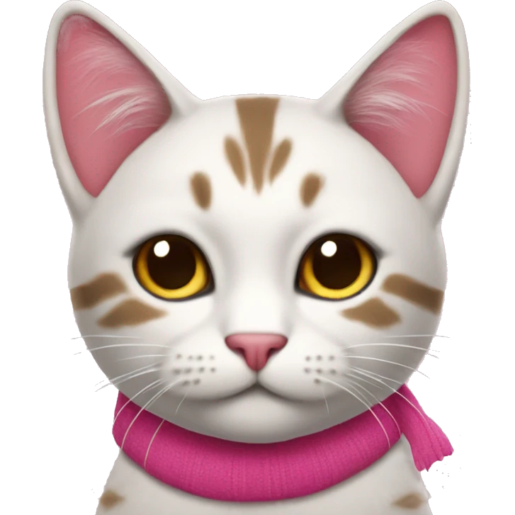 gato con jersey navideño rosa  emoji