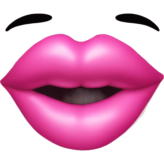 pink kiss emoji