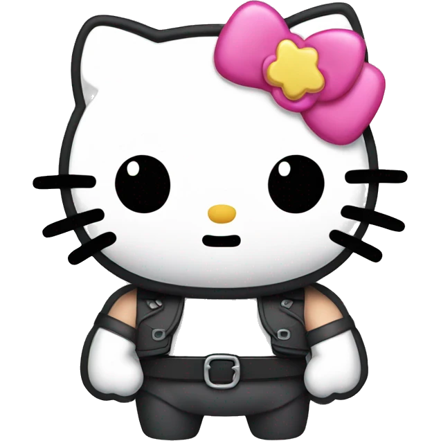 Buff hello kitty emoji