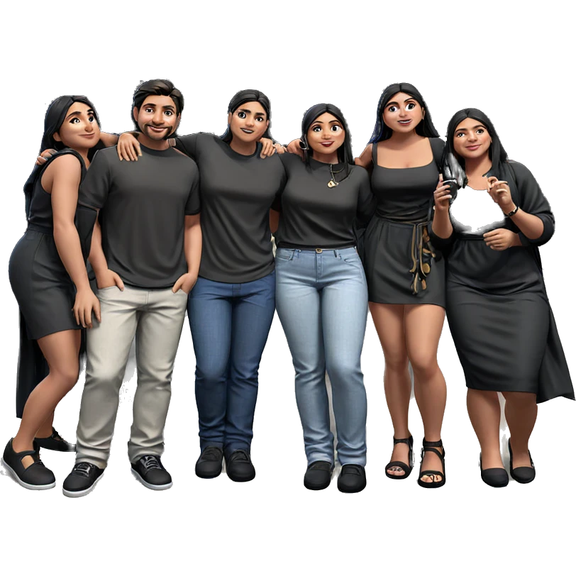 nighttime gathering of friends emoji