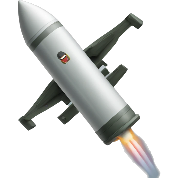 missile on a drone emoji