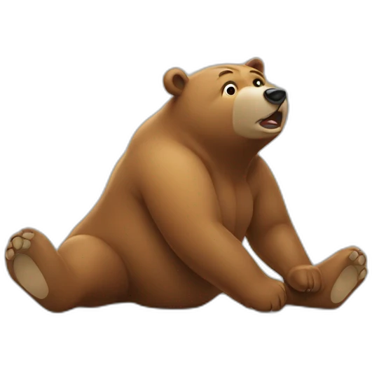 Bear farting emoji