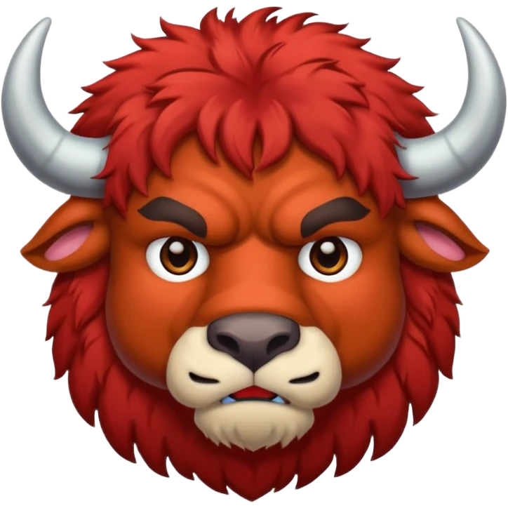 red buffalo  emoji