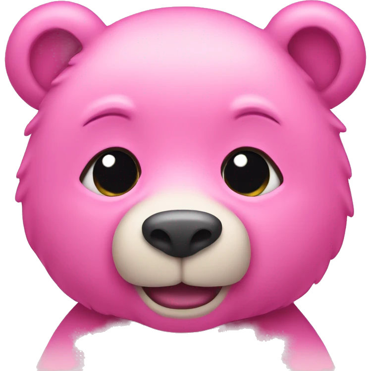 Pink bear emoji