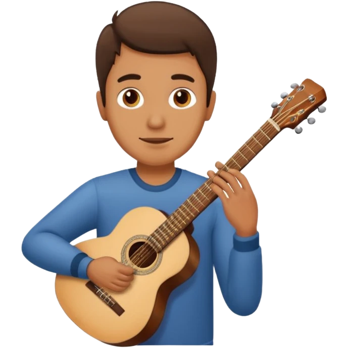 man holding guitar emoji