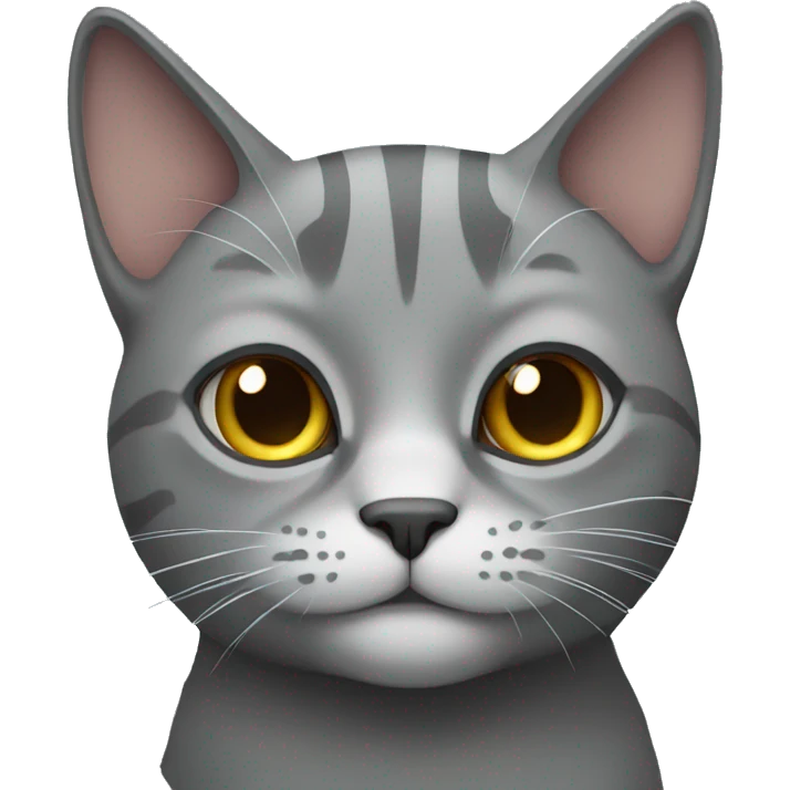 Gray cat emoji