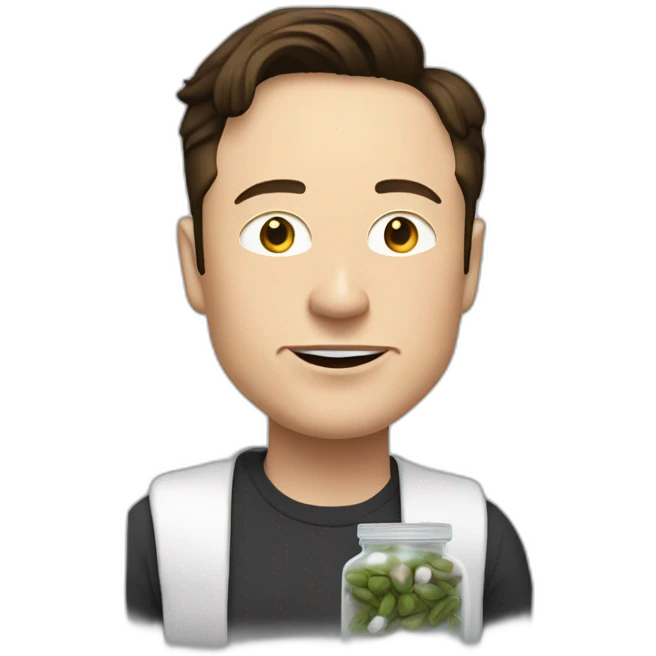 elon musk doing drugs, for educational purposes only, inclusiveness and positive, LGTBQ+ emoji