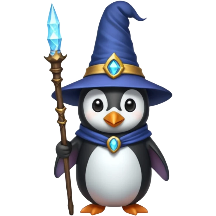 Penguin Wizard emoji
