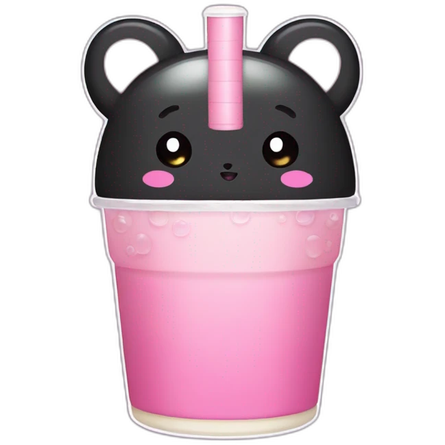 Bubble tea kuromi emoji