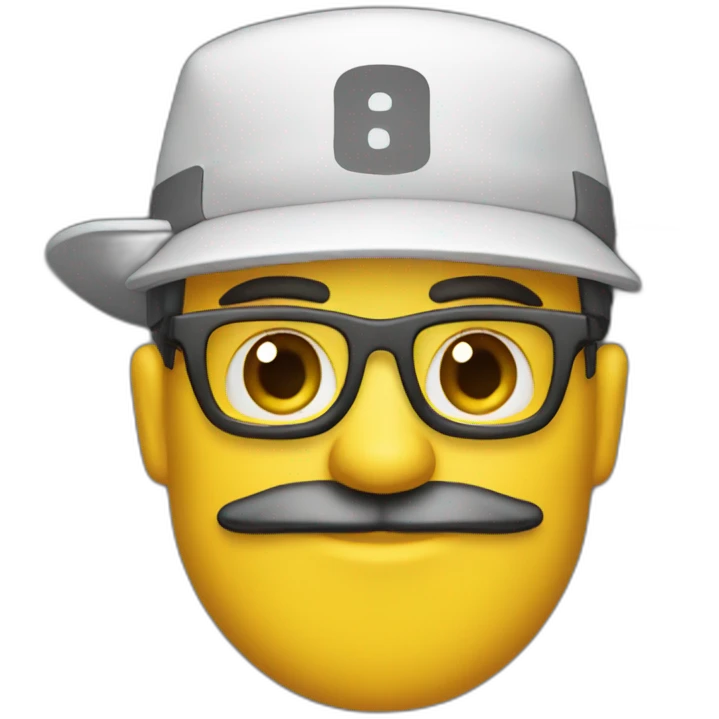 developer with cap write "UpperCase" emoji