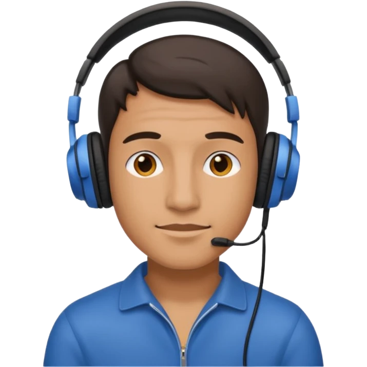 Man with over-ear headphones emoji