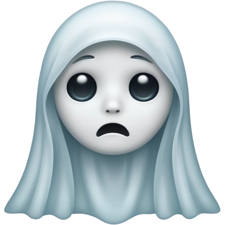 sad ghost emoji