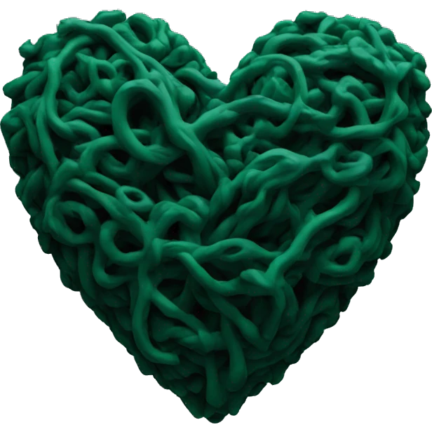 heart-deep-green-and-black-color emoji