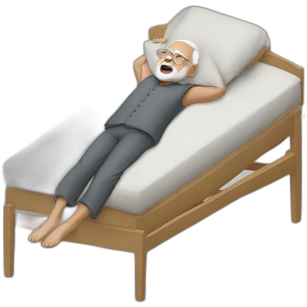 Modi throwing sleeper emoji