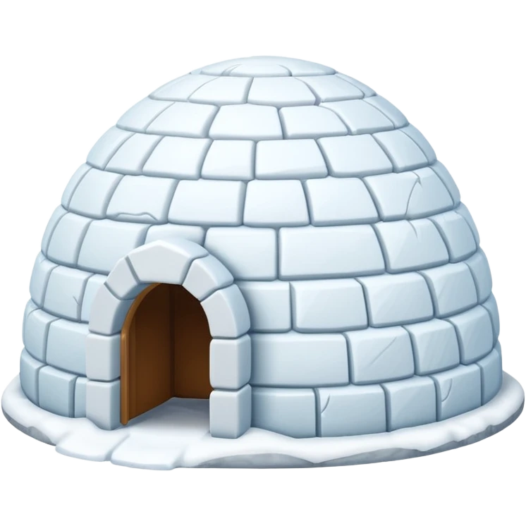 igloo with snow covered the top emoji