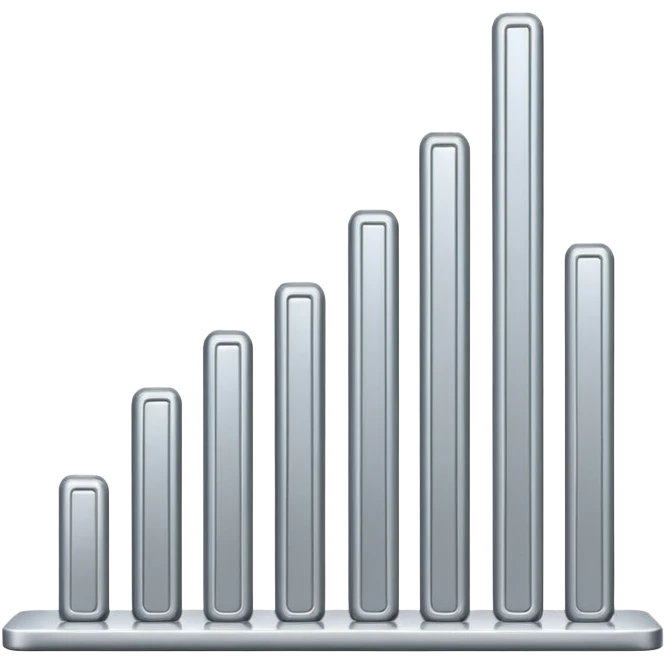 📶 A series of vertical bars in ascending height, representing cell signal strength.” emoji