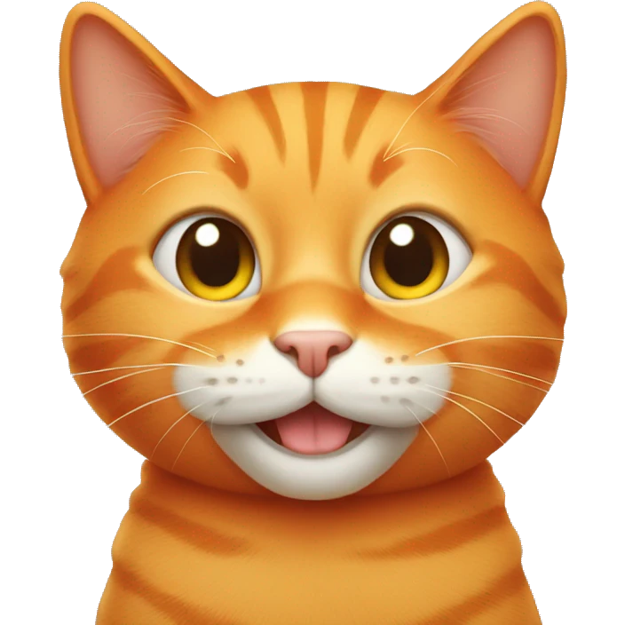 orange cat smiling emoji