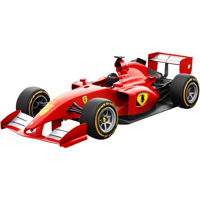 A Ferrari formula one car emoji