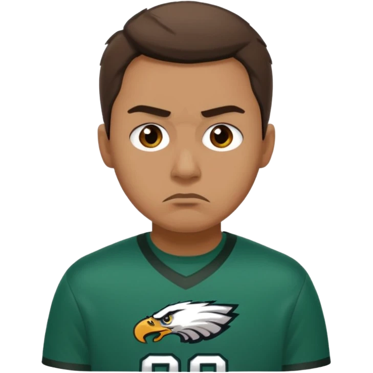 An Eagles fan who is sad emoji