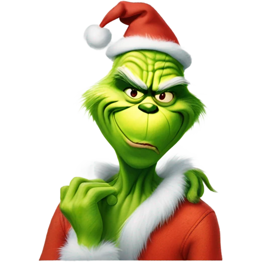 The grinch twirking  emoji