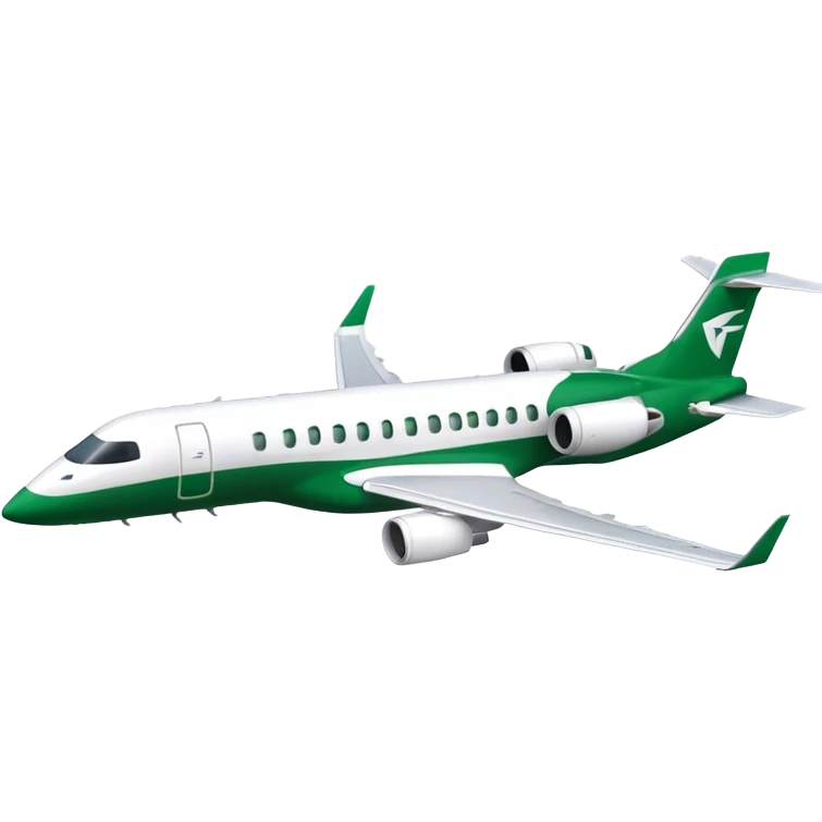 Embraer E-Jet - Embraer (Model Year: 2021) (Iconic colour: Green with white) emoji