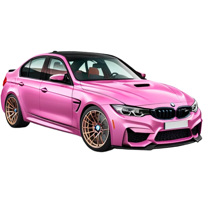 Pink bmw m3 g80 emoji