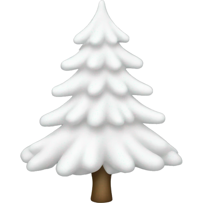 White Christmas tree emoji