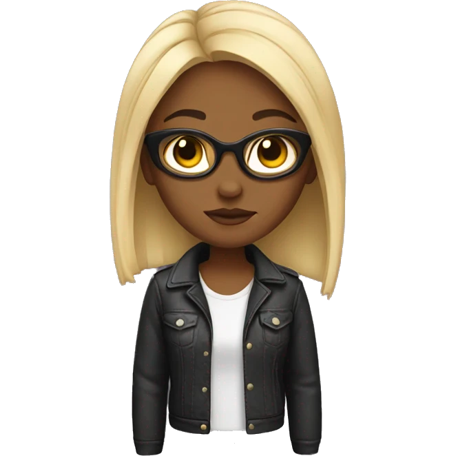 Cool girl emoji