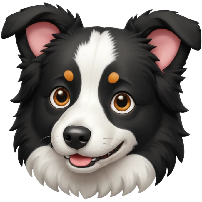 border collie playing emoji