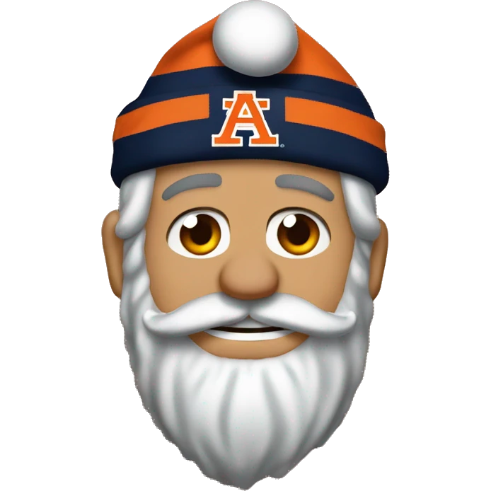 Bruce Pearl as an Auburn themed Santa Clause emoji