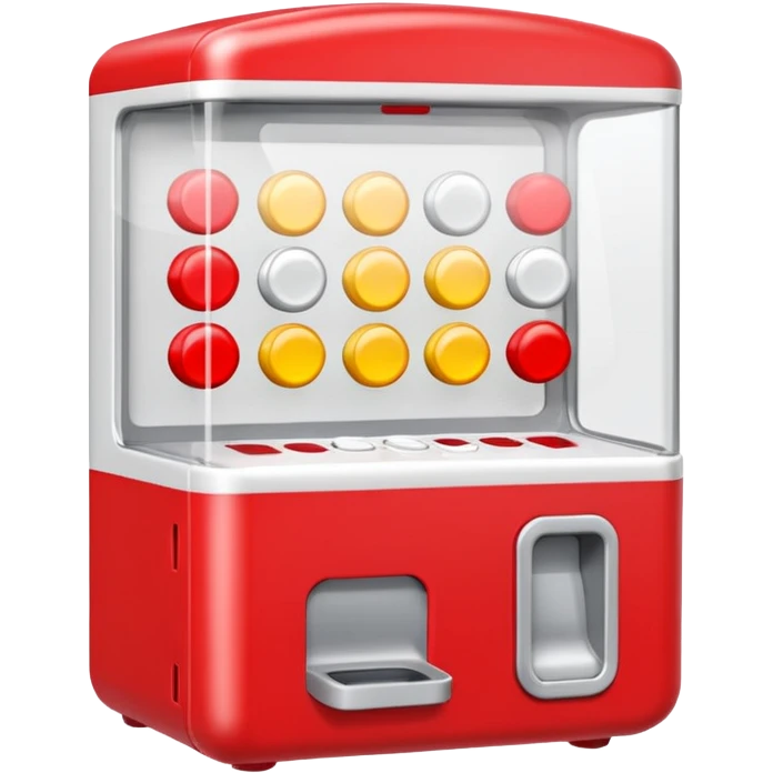 a red and white gacha machine emoji