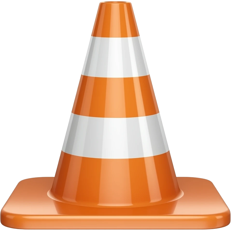 Trafic cone emoji