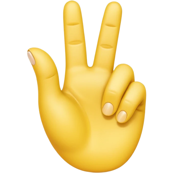 A bright yellow cartoon hand making an ‘L’ shape with the thumb and index finger. The other fingers are curled down. The hand is shown facing forward with a soft, rounded 3D style, similar to Apple emoji design. emoji