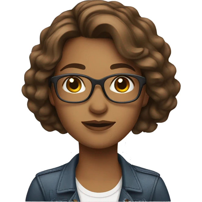 brown hair female product designer emoji