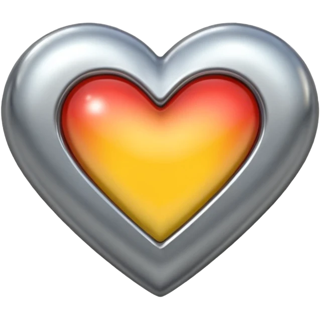 Chrome heart emoji