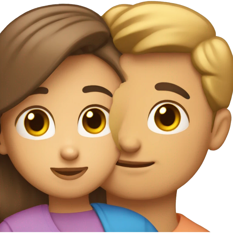 Familia de hombre mujer un gato emoji