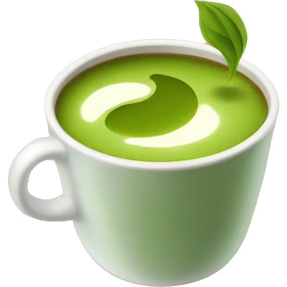 Matcha coffee emoji