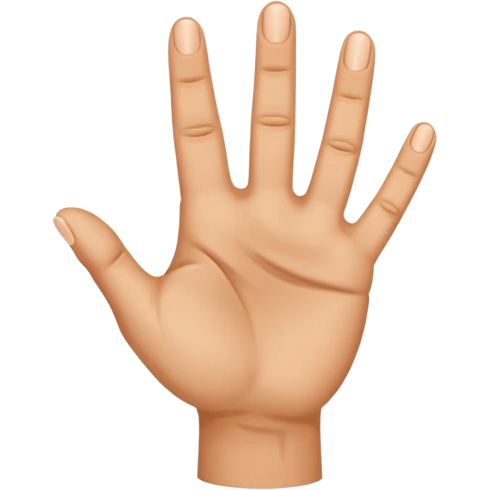 una mano con cinco dedos pero uno de los cincos dedos esta señalando abajo emoji