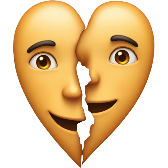 Heart between 2 faces emoji