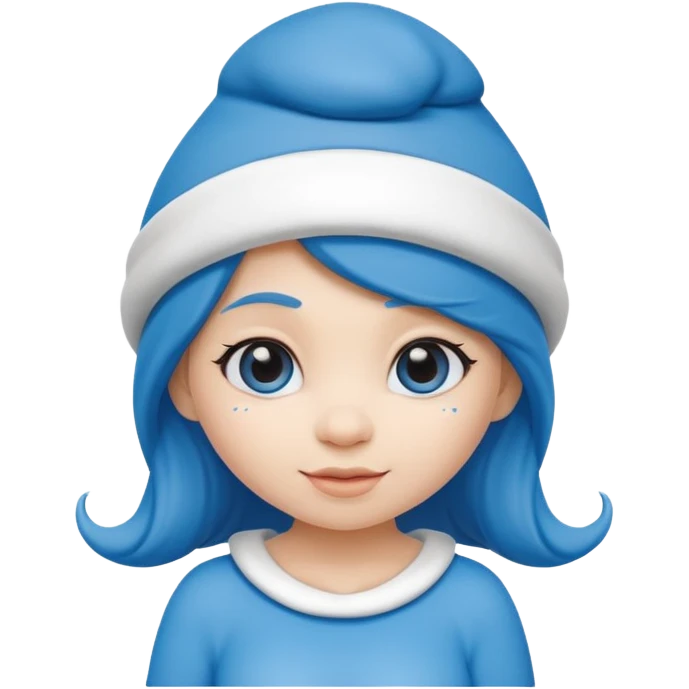 girl smurf  emoji