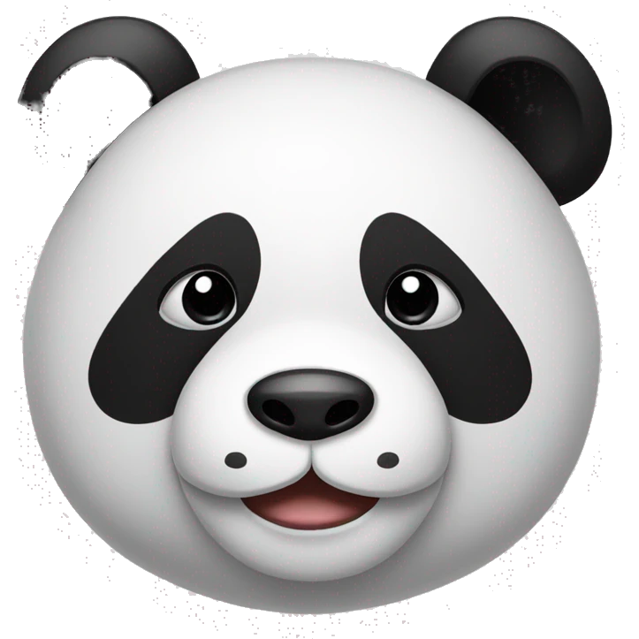 panda with mustache emoji
