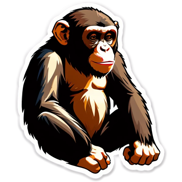 Un singe qui est triste car il a le cœur cassé  emoji