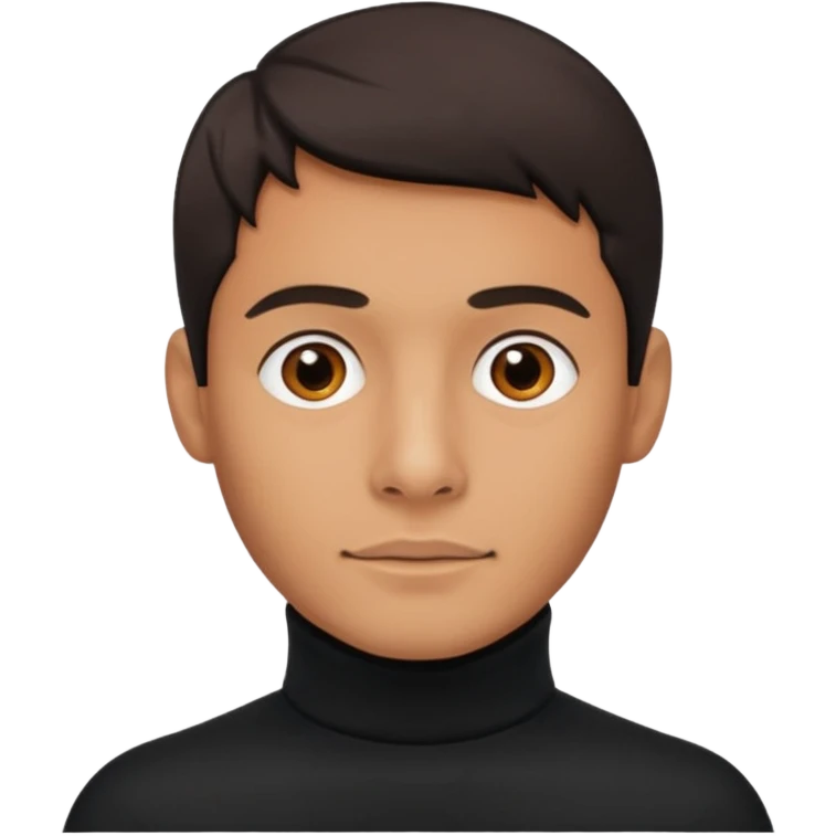 man in turtle neck emoji