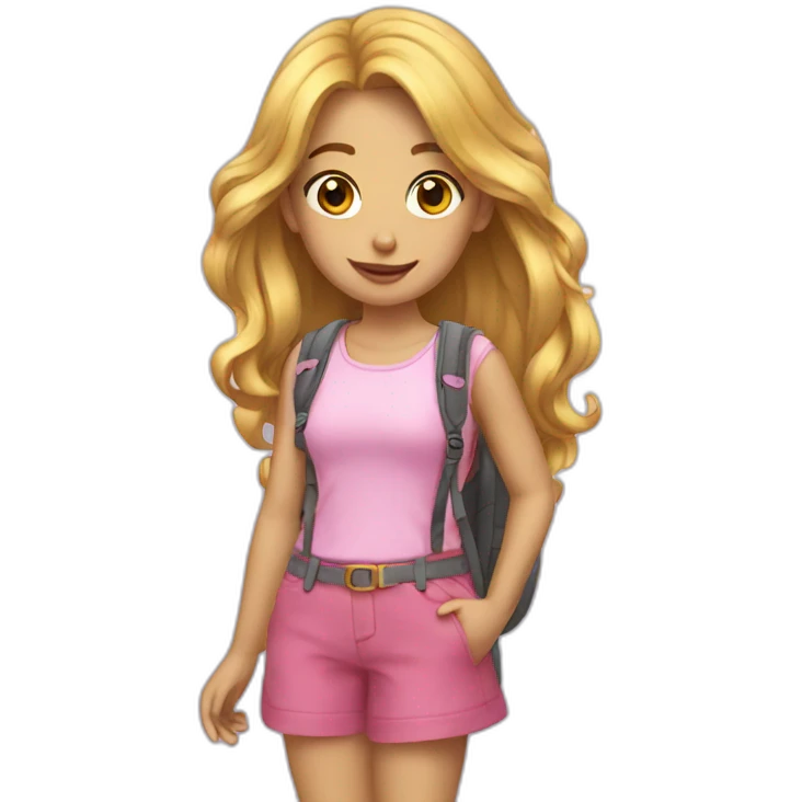 Girly backpack emoji