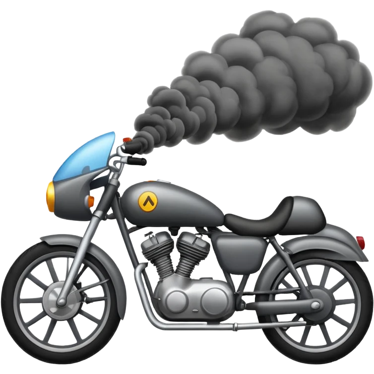 vehile pollution bike or car or lorry emoji