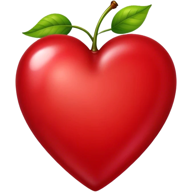 Cherry heart emoji