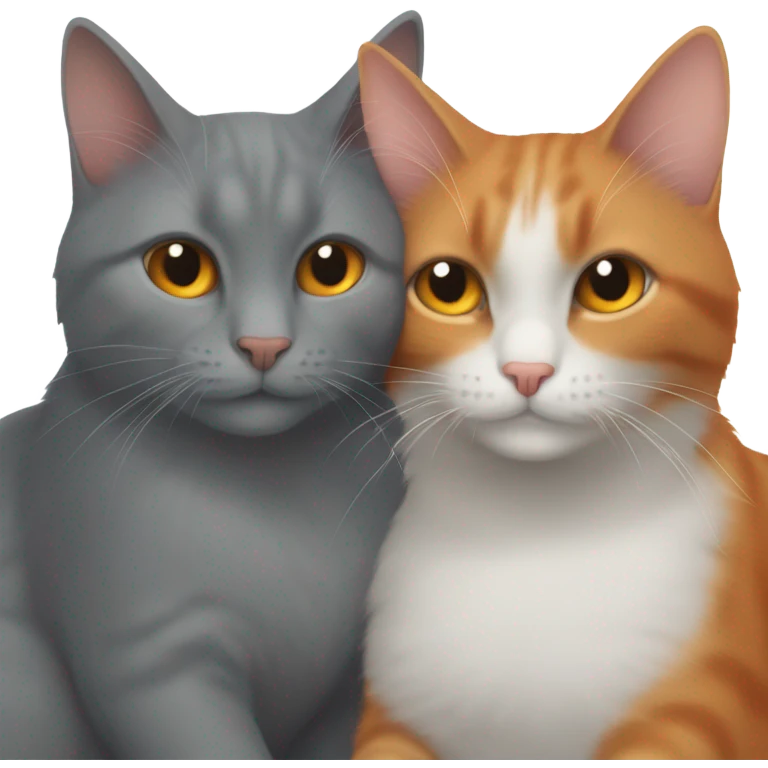 Cuddling cats on Valentine’s Day  emoji