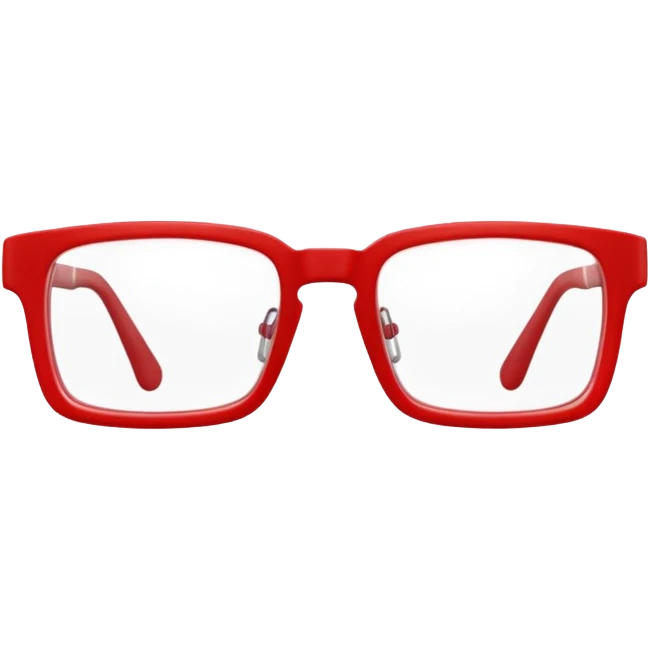 red Reading glasses emoji